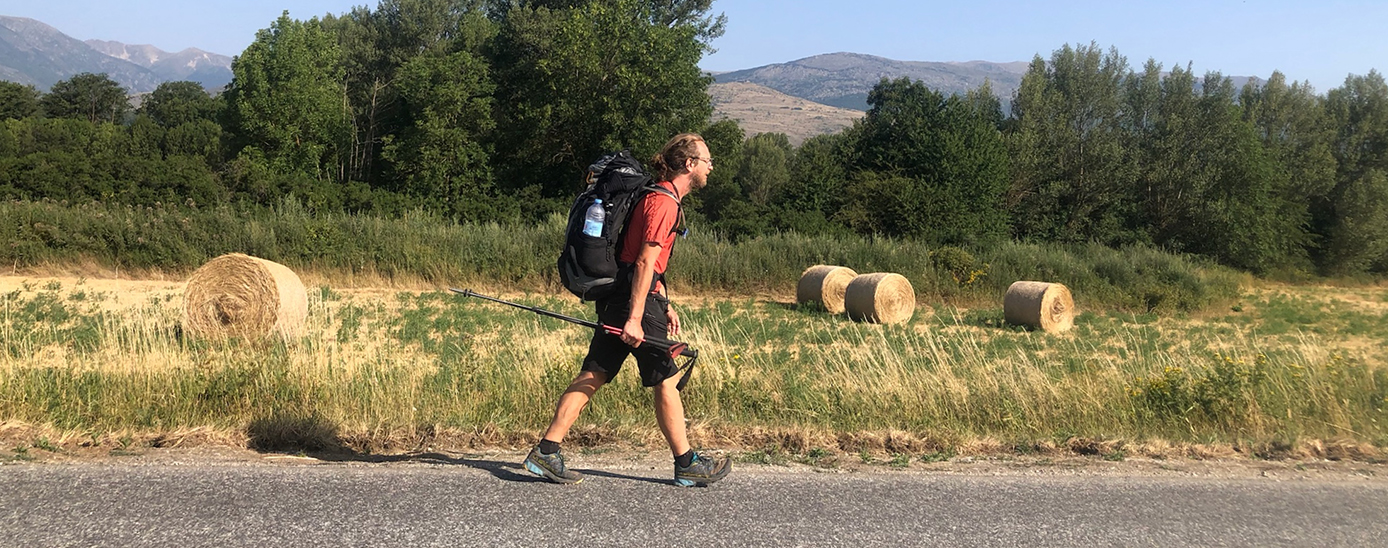 Marco Noris durante la travesía Sequere. Foto: Celeste Reyna