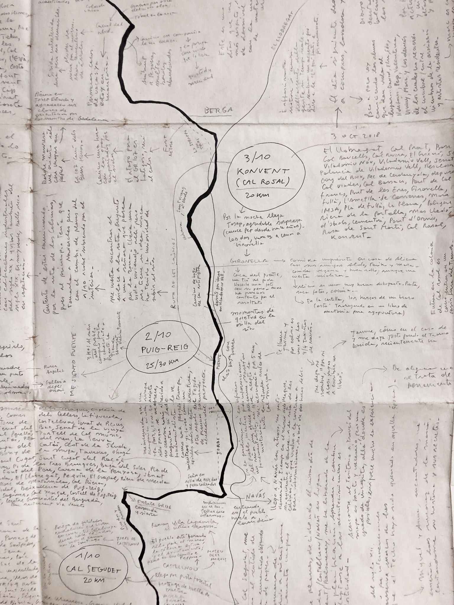 Mapa de viaje (detalle)