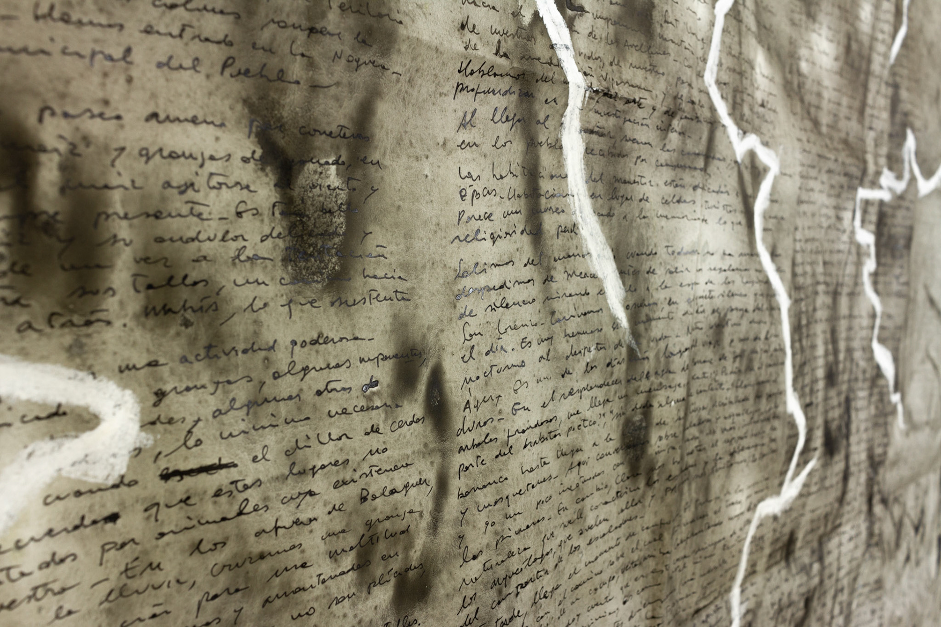 Una semana de camino (Grand Tour 2020), 2020, técnica mixta sobre papel, 106 × 150 cm