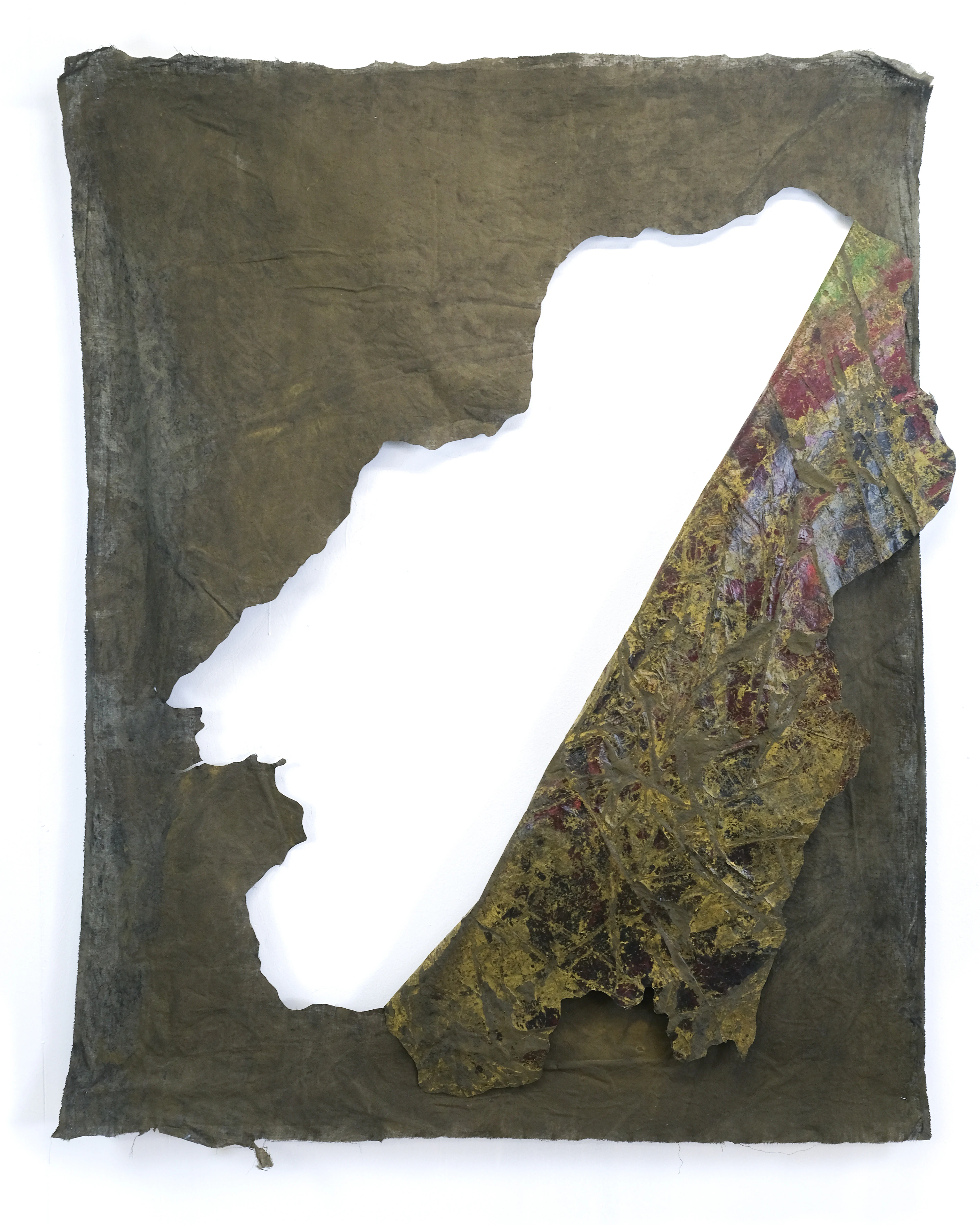 Territorio vacío, 2024, acrílicos sobre tela, 184 × 147 cm