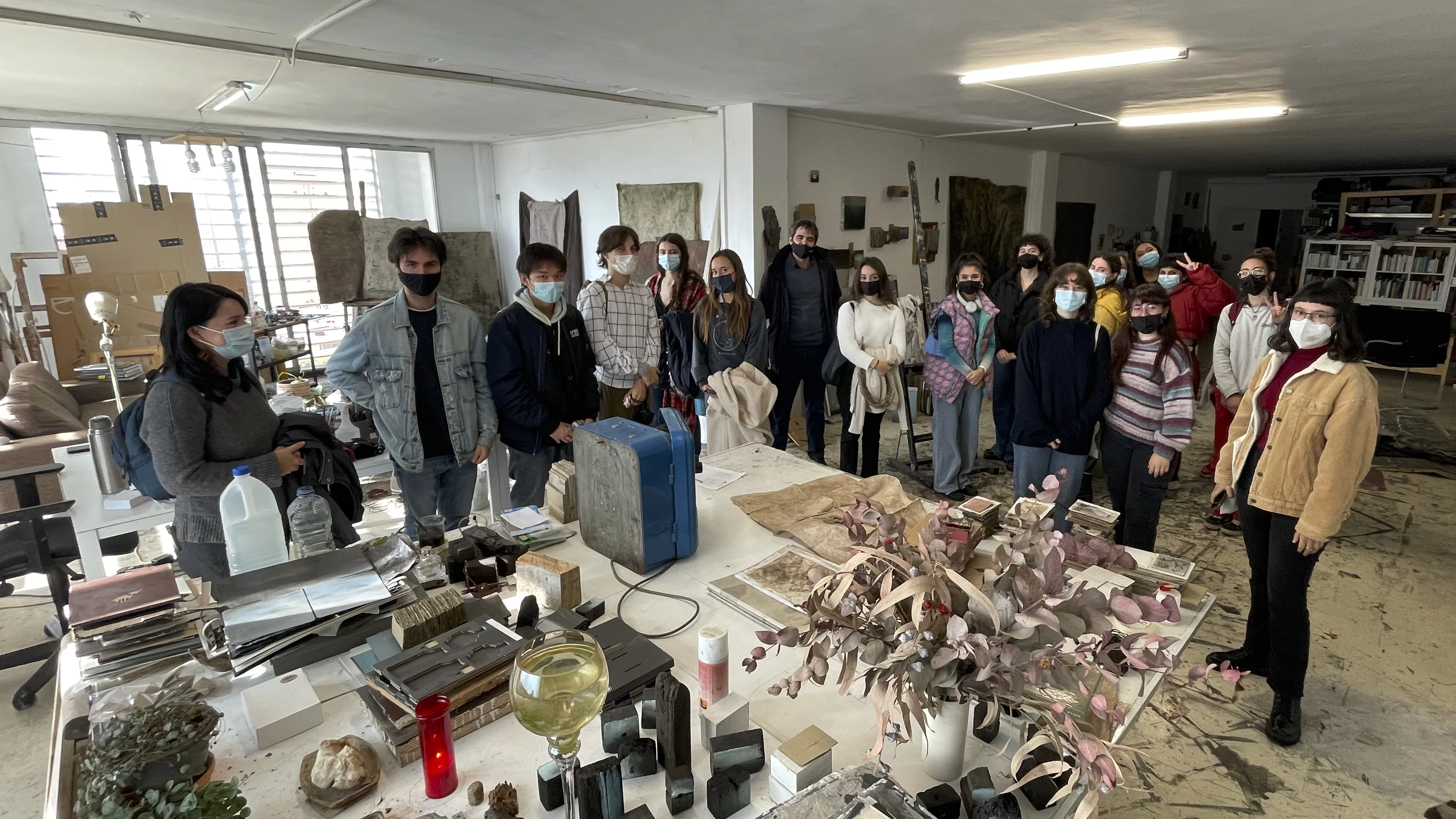 Visita al taller del Grado de Bellas Artes (Escultura II)