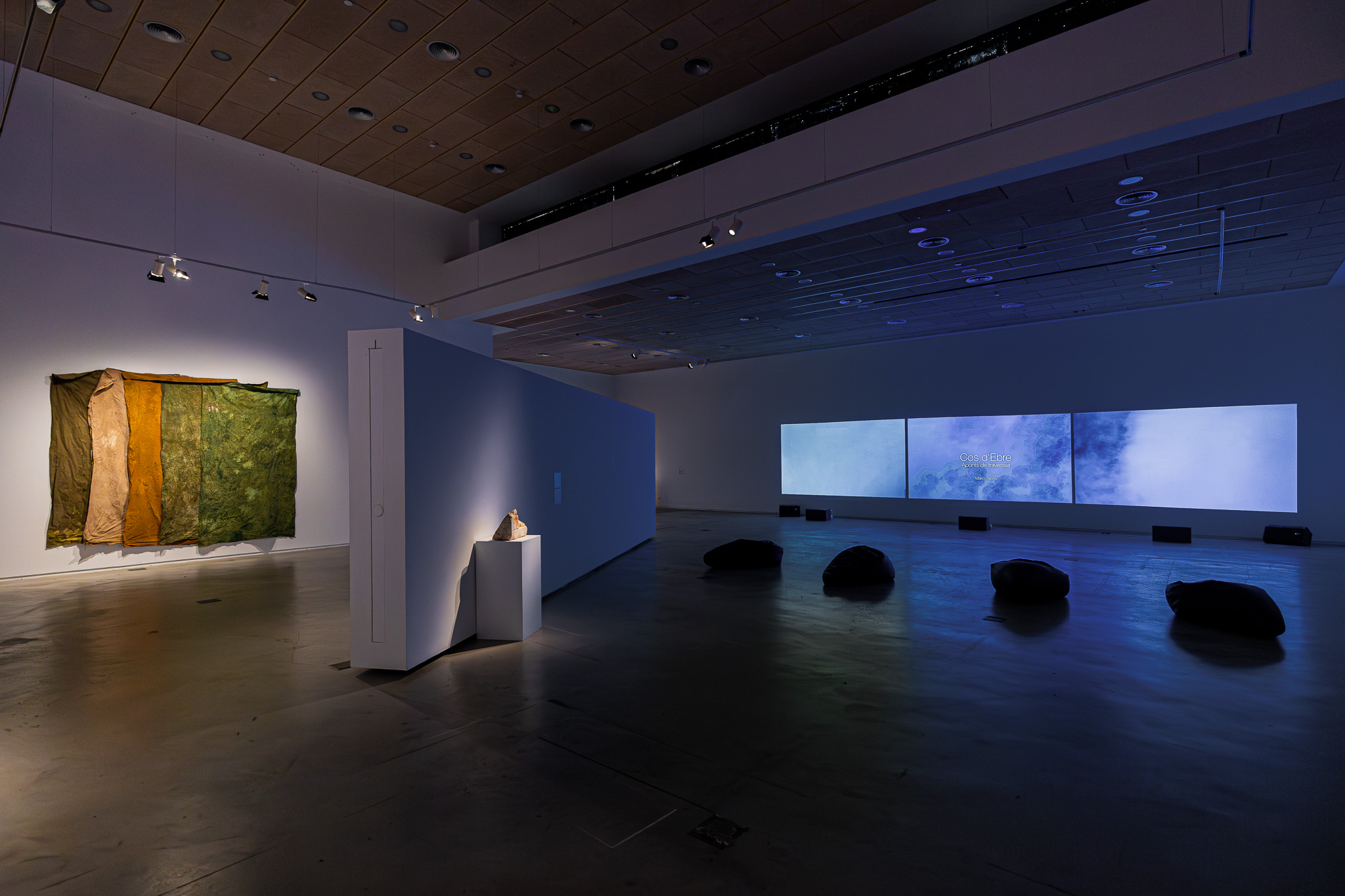 Cos d'Ebre, Lo Pati - Centre d'Art de les Terres de l'Ebre, 2025. Vista de instalación